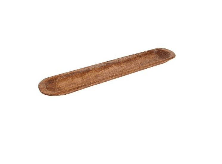 30" Natural Solid Wood Oval Dough Bowl - HomeRoots - Flyclothing LLC