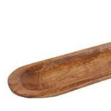 30" Natural Solid Wood Oval Dough Bowl - HomeRoots - Flyclothing LLC