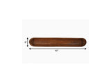 40" Brown Solid Wood Oval Dough Bowl - HomeRoots - Flyclothing LLC
