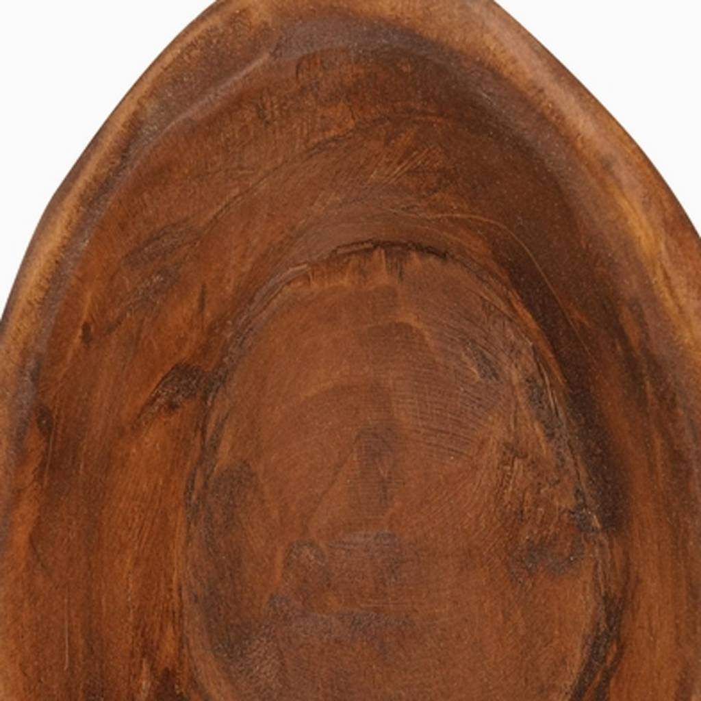 6" Natural Solid Wood Oval Dough Bowl - HomeRoots - Flyclothing LLC