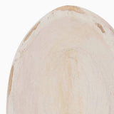 6" White Solid Wood Oval Dough Bowl - HomeRoots - Flyclothing LLC