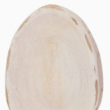 6" White Solid Wood Oval Dough Bowl - HomeRoots - Flyclothing LLC