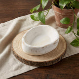 6" White Solid Wood Oval Dough Bowl - HomeRoots - Flyclothing LLC