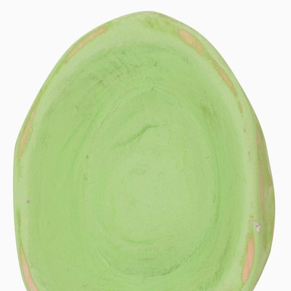 6" Sea Green Solid Wood Oval Dough Bowl - HomeRoots - Flyclothing LLC