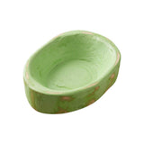 6" Sea Green Solid Wood Oval Dough Bowl - HomeRoots - Flyclothing LLC