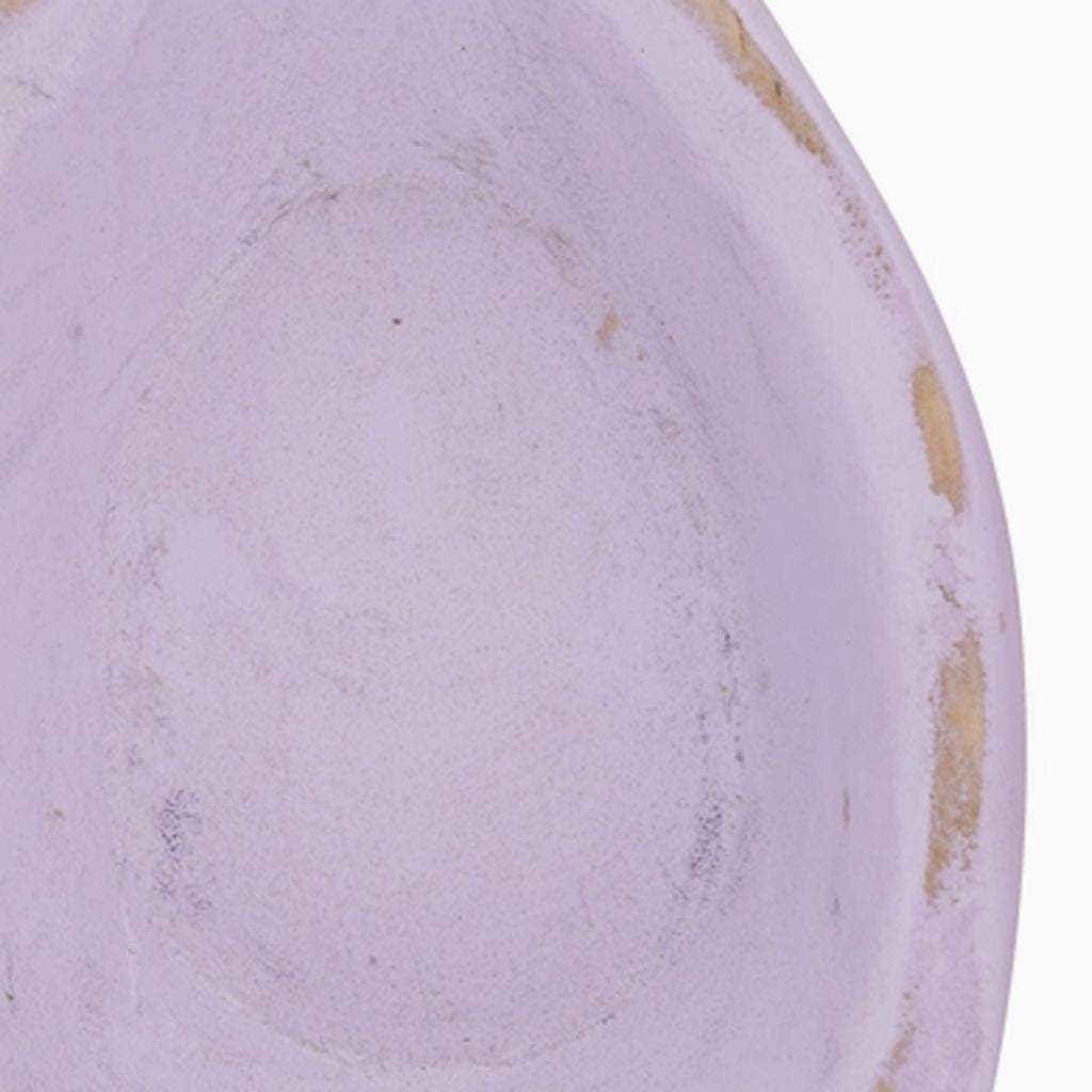 6" Lavender Solid Wood Oval Dough Bowl - HomeRoots - Flyclothing LLC