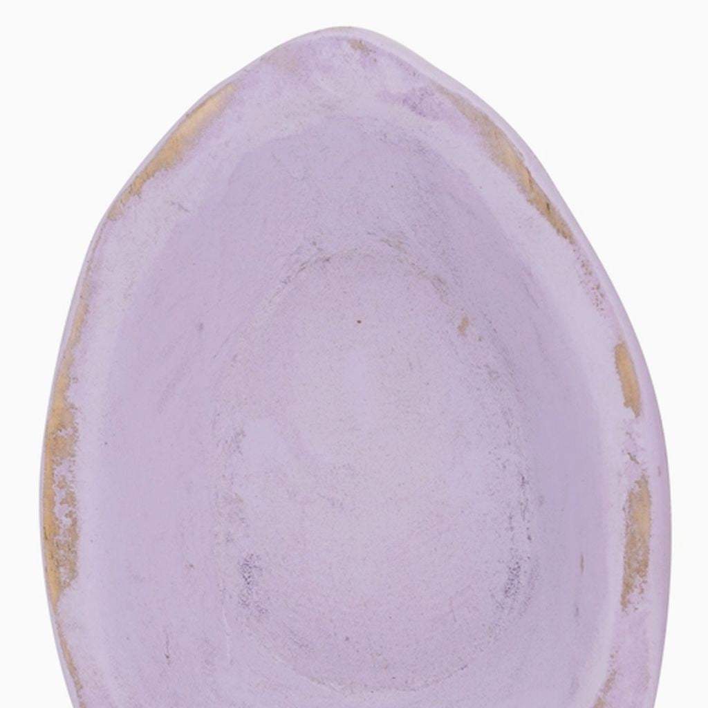 6" Lavender Solid Wood Oval Dough Bowl - HomeRoots - Flyclothing LLC