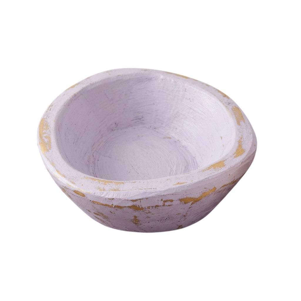 6" Lavender Solid Wood Oval Dough Bowl - HomeRoots - Flyclothing LLC
