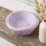 6" Lavender Solid Wood Oval Dough Bowl - HomeRoots - Flyclothing LLC