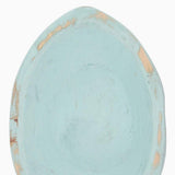 6" Light Blue Solid Wood Oval Dough Bowl - HomeRoots - Flyclothing LLC
