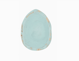 6" Light Blue Solid Wood Oval Dough Bowl - HomeRoots - Flyclothing LLC