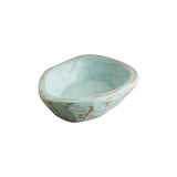 6" Light Blue Solid Wood Oval Dough Bowl - HomeRoots - Flyclothing LLC