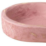 6" Pink Solid Wood Oval Dough Bowl - HomeRoots - Flyclothing LLC