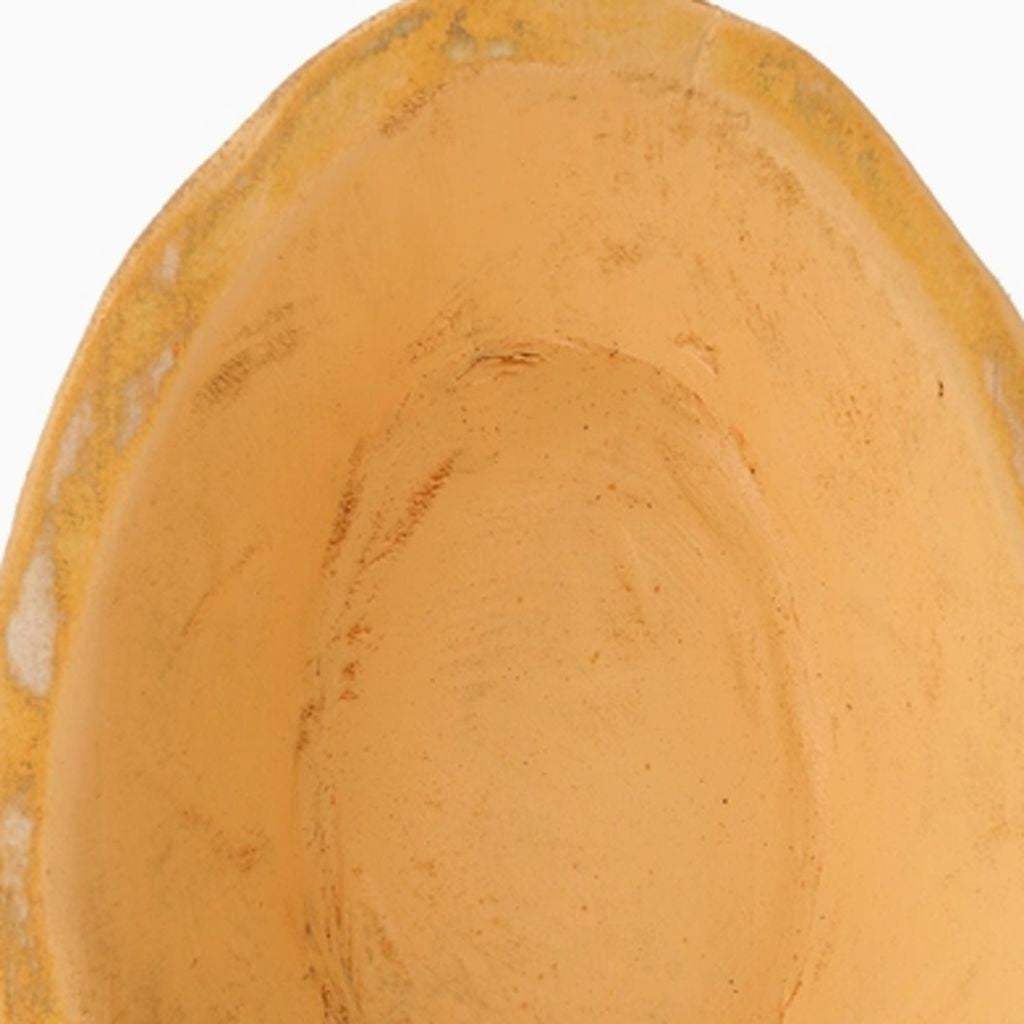 6" Peach Solid Wood Oval Dough Bowl - HomeRoots - Flyclothing LLC