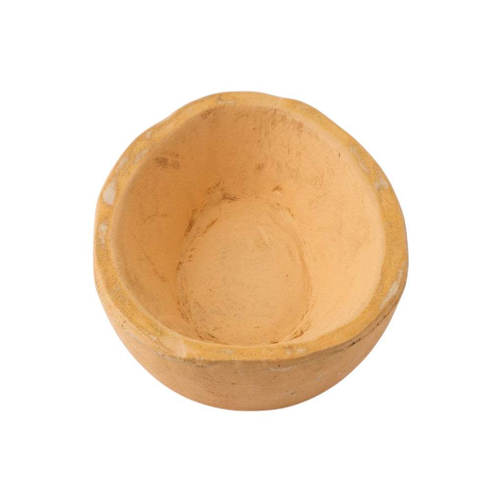 6" Peach Solid Wood Oval Dough Bowl - HomeRoots - Flyclothing LLC