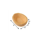 6" Peach Solid Wood Oval Dough Bowl - HomeRoots - Flyclothing LLC