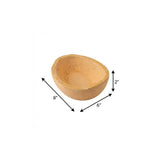 6" Peach Solid Wood Oval Dough Bowl - HomeRoots - Flyclothing LLC