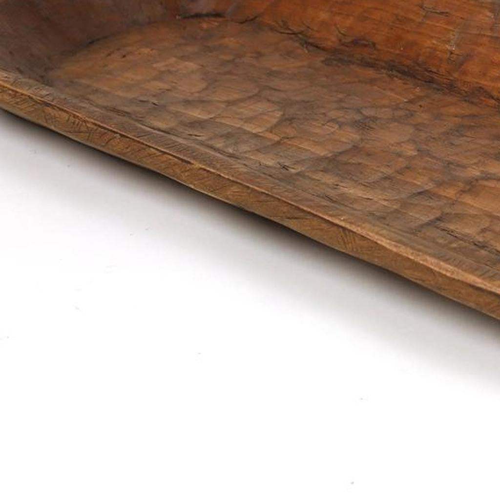 40" Natural Solid Wood Oval Dough Bowl - HomeRoots - Flyclothing LLC