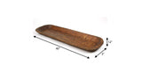 40" Natural Solid Wood Oval Dough Bowl - HomeRoots - Flyclothing LLC