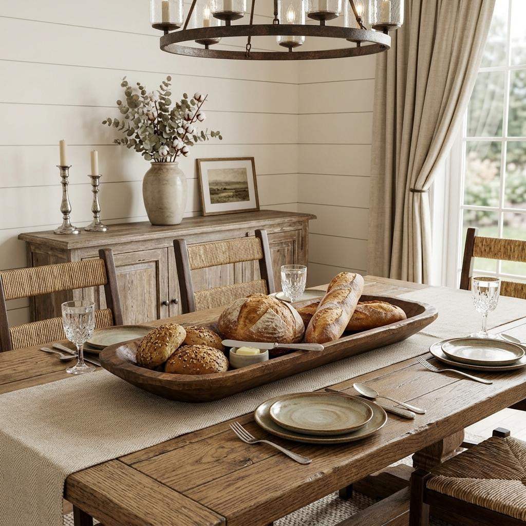 40" Natural Solid Wood Oval Dough Bowl - HomeRoots - Flyclothing LLC