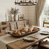 40" Natural Solid Wood Oval Dough Bowl - HomeRoots - Flyclothing LLC
