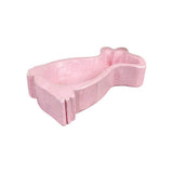 7" Baby Pink Solid Wood Bunny Dough Bowl - HomeRoots - Flyclothing LLC