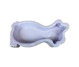 7" Lavender Solid Wood Bunny Dough Bowl - HomeRoots - Flyclothing LLC
