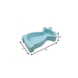 7" Aqua Solid Wood Bunny Dough Bowl - HomeRoots - Flyclothing LLC