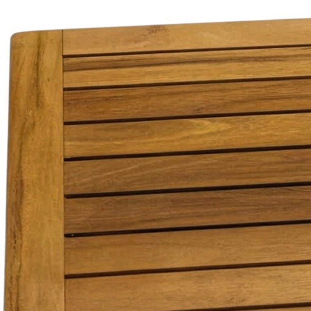 16" Natural Teak Non Slip Bath Mat - HomeRoots - Flyclothing LLC