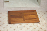 22" Natural Teak Non Slip Bath Mat - HomeRoots - Flyclothing LLC