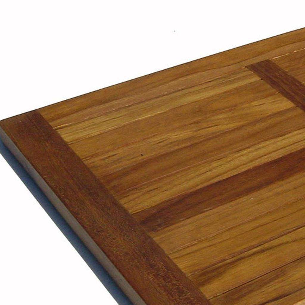 22" Natural Teak Non Slip Bath Mat - HomeRoots - Flyclothing LLC