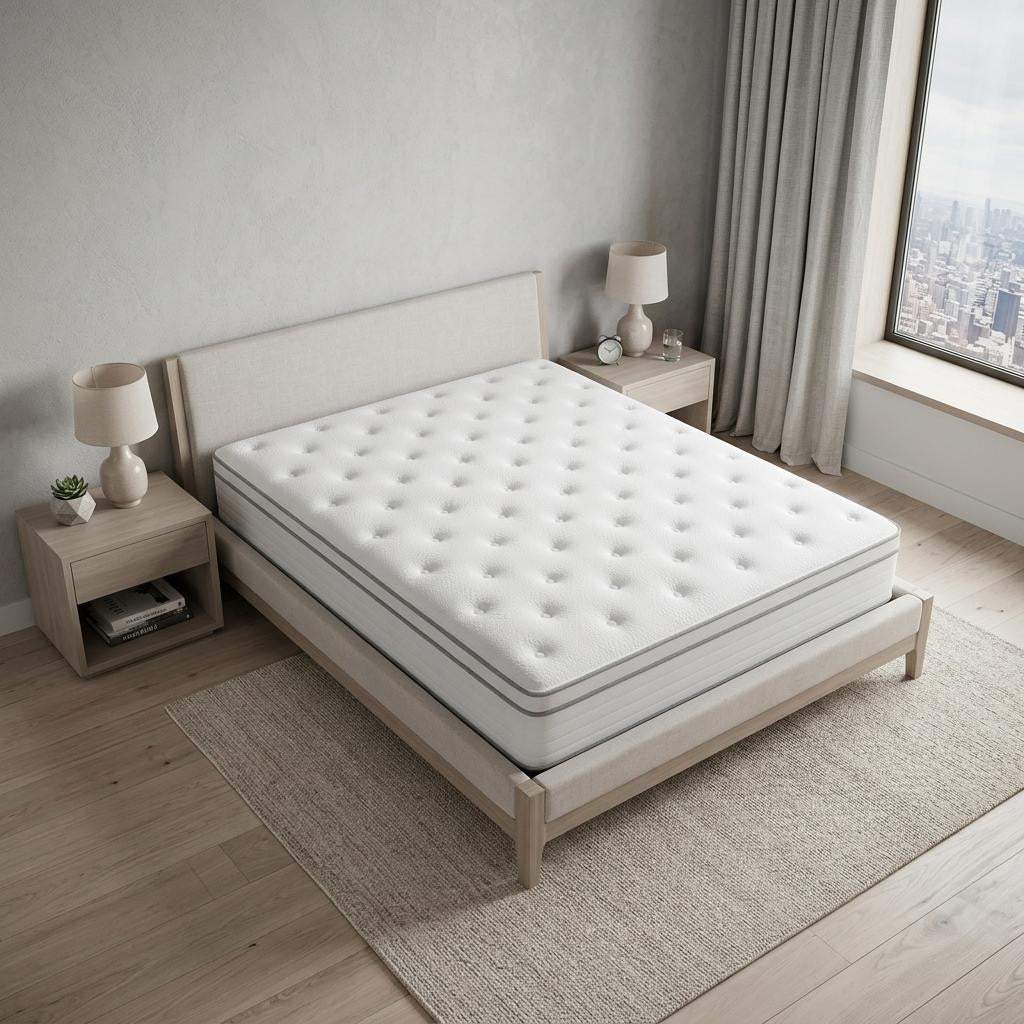 10" Twin Memory Foam Hybrid Mattress - HomeRoots - Flyclothing LLC