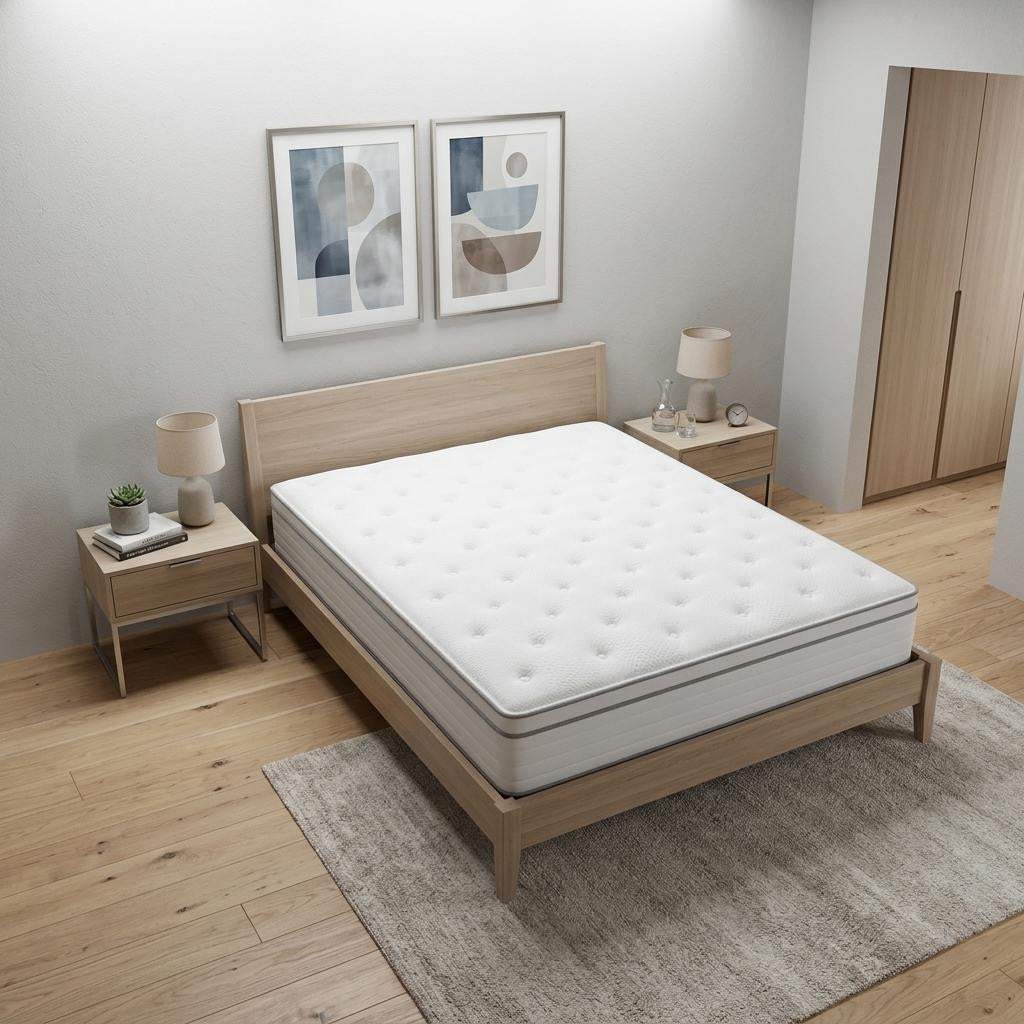 12" King Memory Foam Hybrid Mattress - HomeRoots - Flyclothing LLC