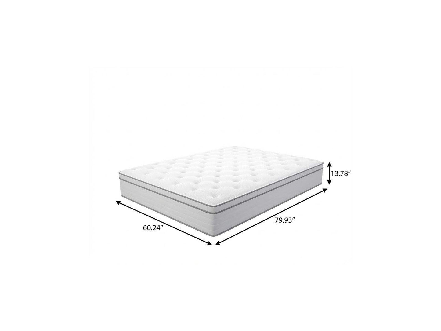 14" Queen Memory Foam Hybrid Mattress - HomeRoots - Flyclothing LLC