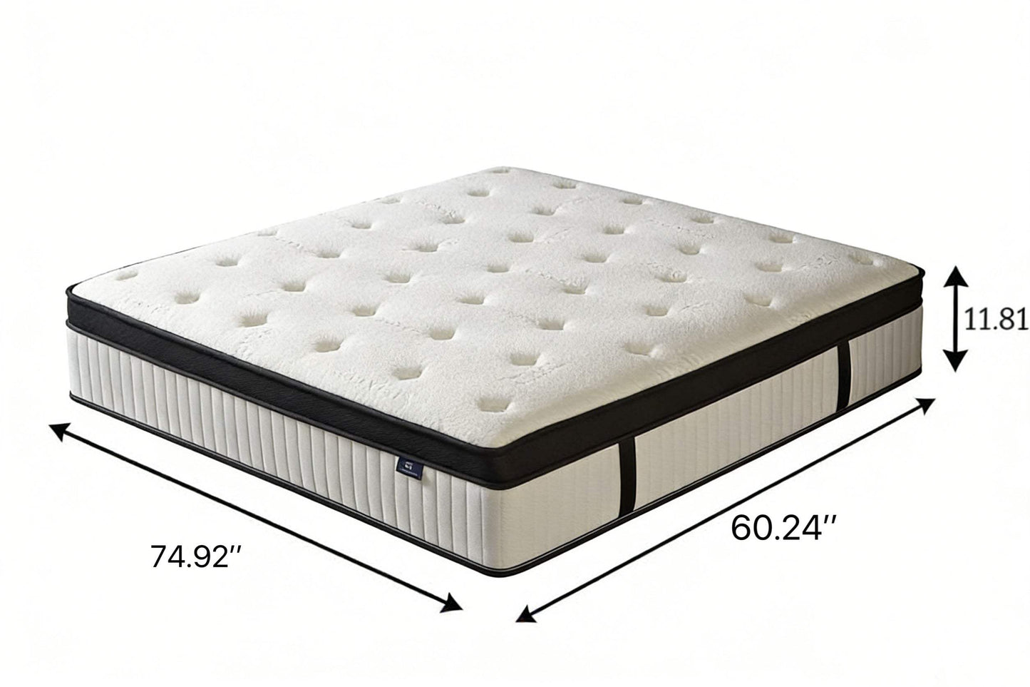 12" Queen Memory Foam Hybrid Mattress - HomeRoots - Flyclothing LLC