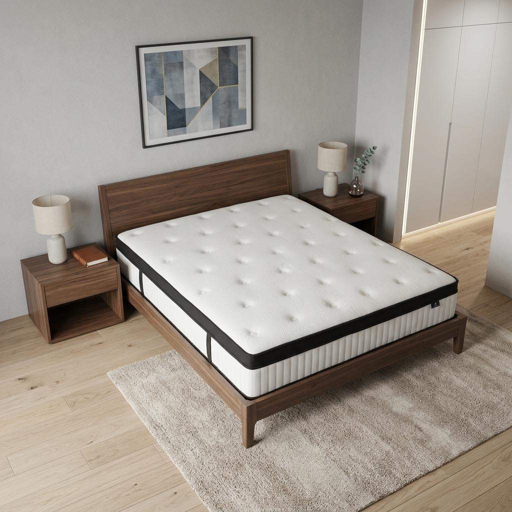 12" Queen Memory Foam Hybrid Mattress - HomeRoots - Flyclothing LLC