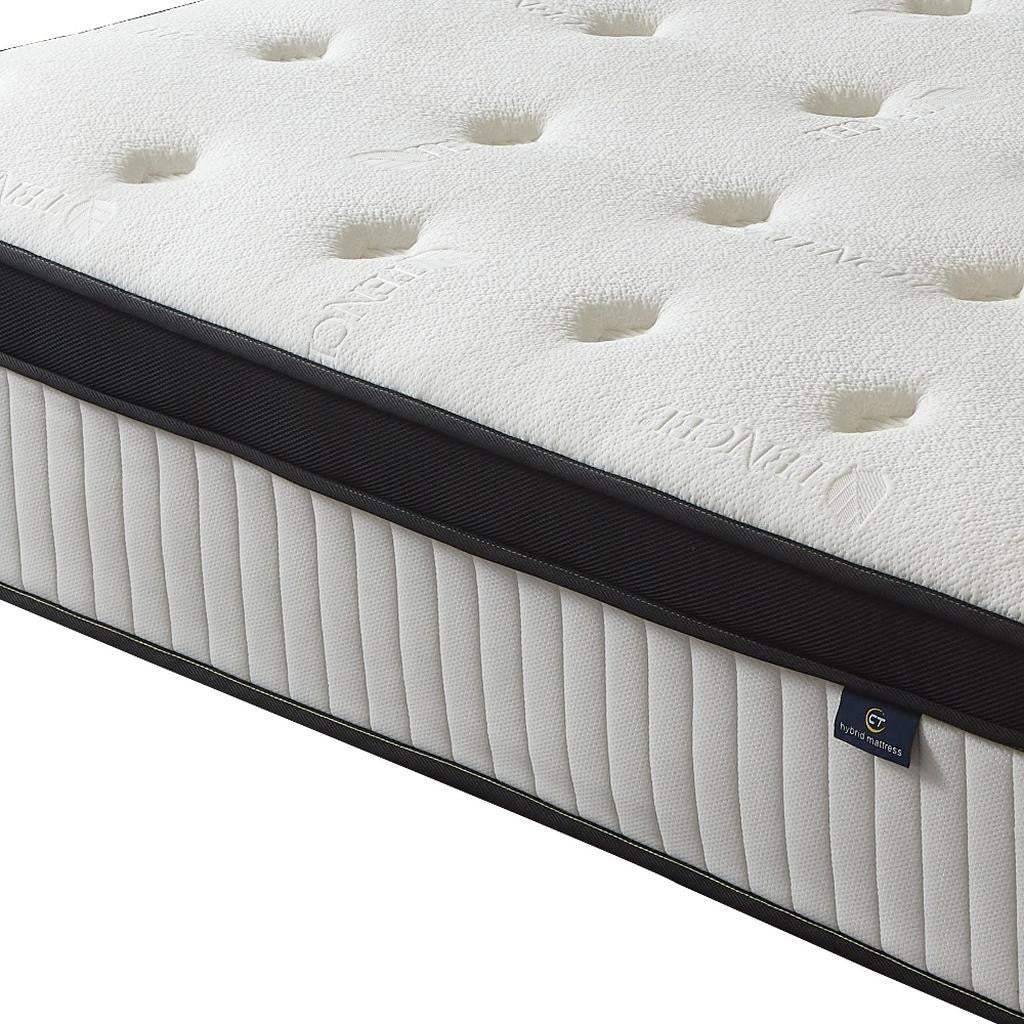 12" King Memory Foam Hybrid Mattress - HomeRoots - Flyclothing LLC