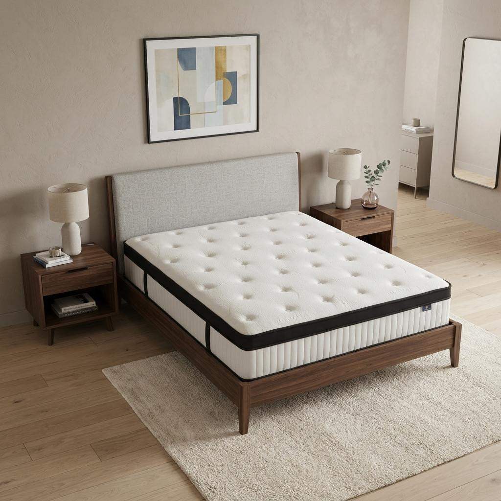 12" King Memory Foam Hybrid Mattress - HomeRoots - Flyclothing LLC