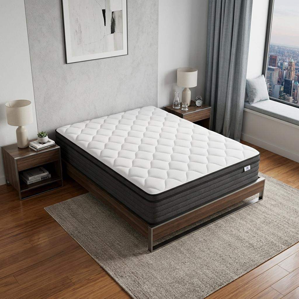 10" Full Double Foam Hybrid Mattress - HomeRoots - Flyclothing LLC