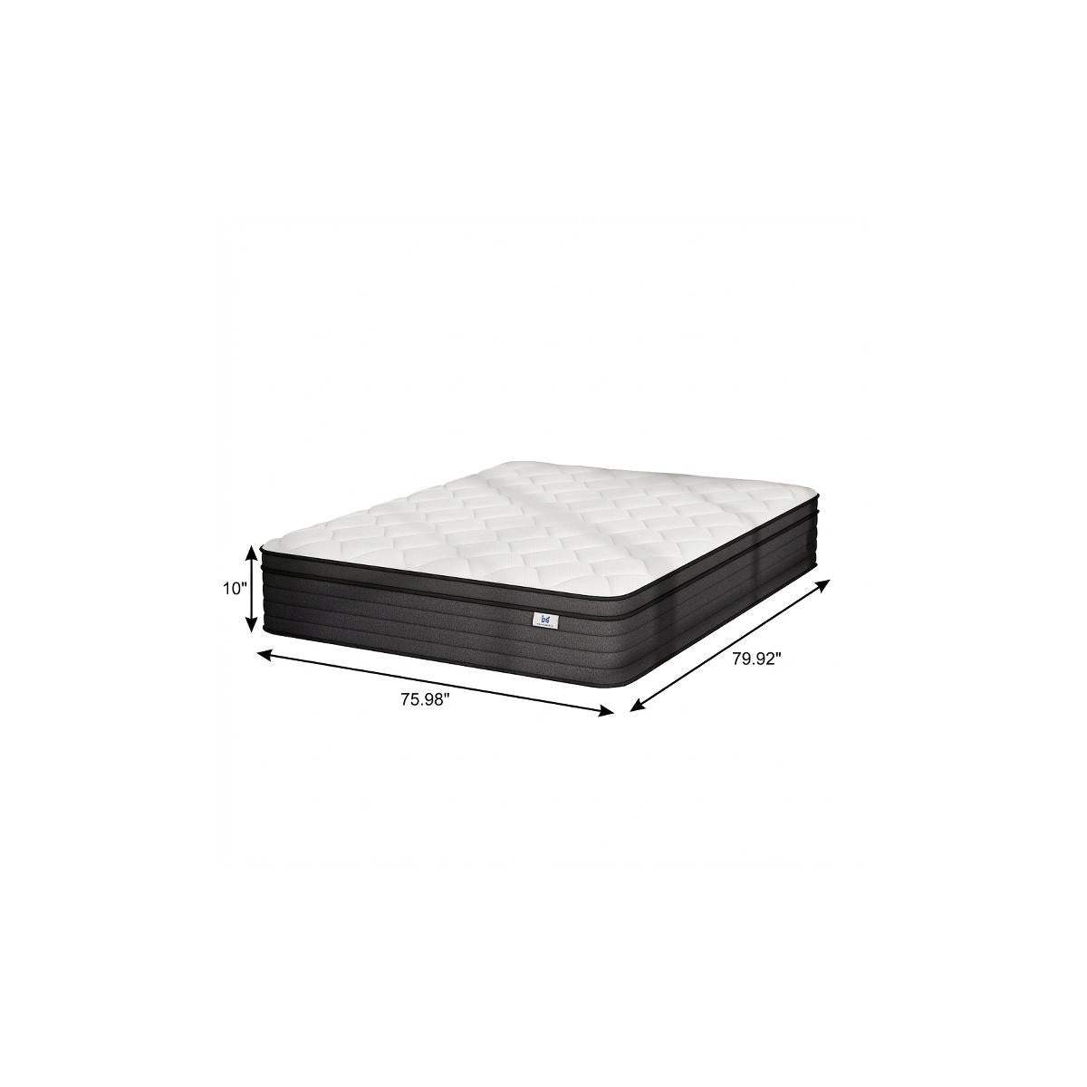 10" King Foam Hybrid Mattress - HomeRoots - Flyclothing LLC