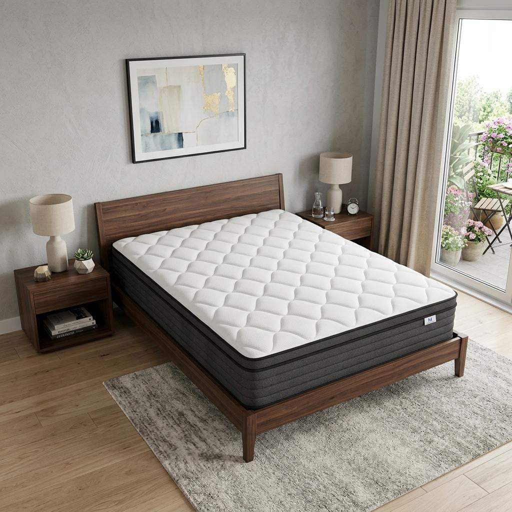 12" Full Double Foam Hybrid Mattress - HomeRoots - Flyclothing LLC
