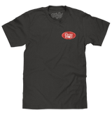 Made in the USA Coors Banquet Faded Double Sided Beer Logo T-Shirt - Asphalt Gray - Tee Luv - Flyclothing LLC