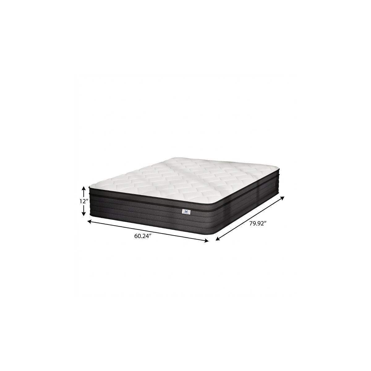 12" Queen Foam Hybrid Mattress - HomeRoots - Flyclothing LLC