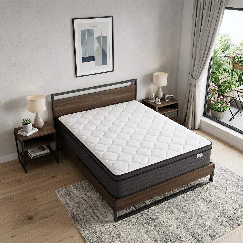 12" Queen Foam Hybrid Mattress - HomeRoots - Flyclothing LLC