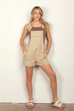 VERY J Adjustable Suspender Overalls with Pockets - Trendsi - Flyclothing LLC