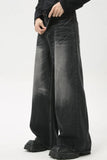 Men's Cat's Whisker Wide Leg Jeans - Trendsi