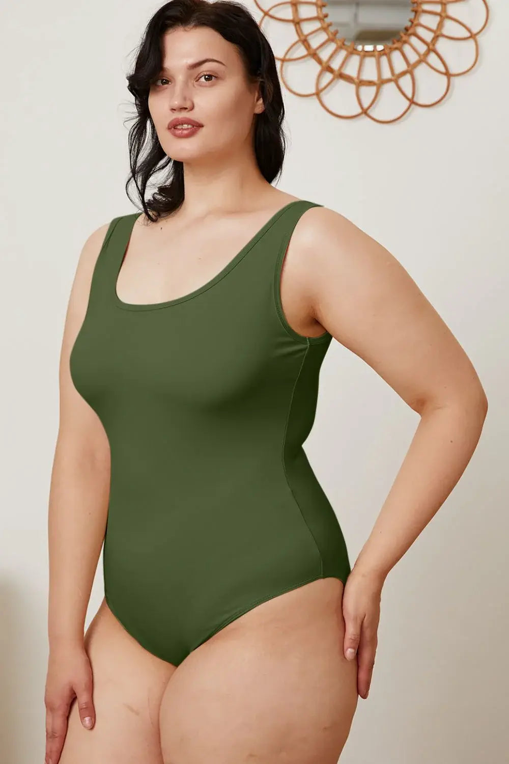 Basic Bae Full Size Square Neck Sleeveless Bodysuit - ShopBasicbae - Flyclothing LLC