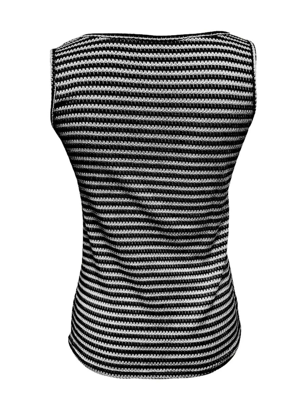 Striped Round Neck Tank Top - Trendsi - Flyclothing LLC
