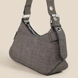 Fame Denim Belt Accent Shoulder Bag - Trendsi - Flyclothing LLC