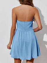 Ruched Tube Mini Dress - Trendsi - Flyclothing LLC
